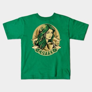 Coffee Girl Kids T-Shirt